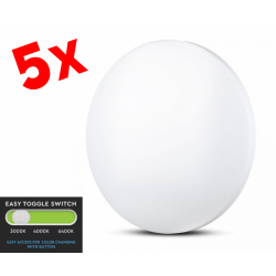 5KOM NADOMETNI LED PANEL SKU217605 / MILKY COVER 3in1