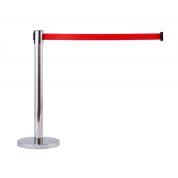 PREGRADNI USMERJEVALNI INOX STEBRIČEK / 190CM RDEČ TRAK