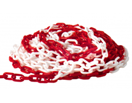 PVC VERIGA V RDEČI IN BELI BARVI 24m