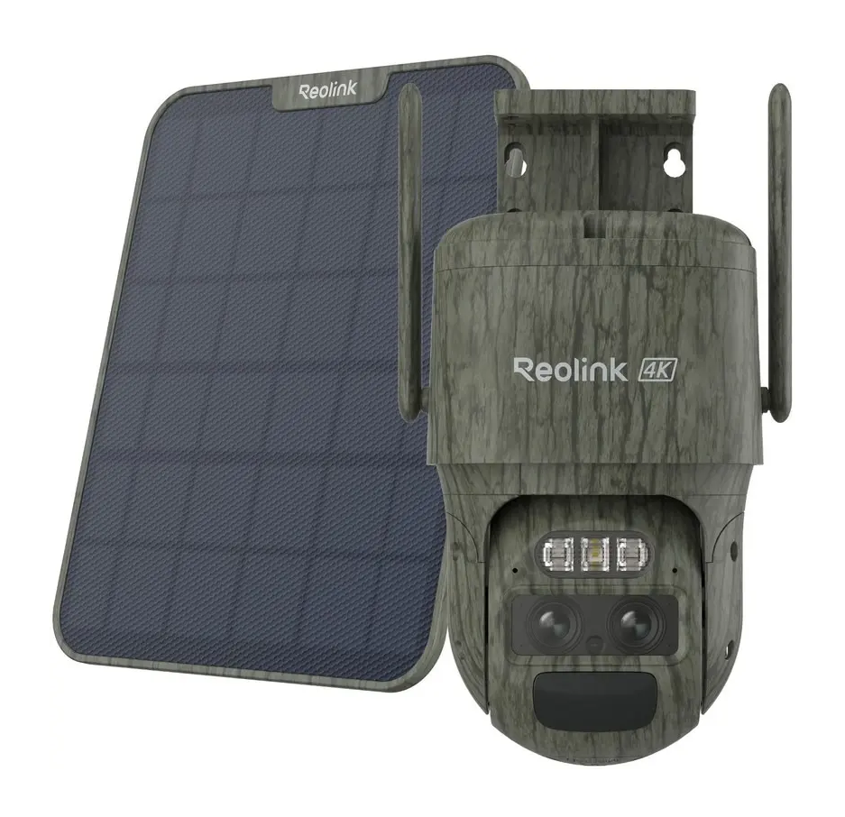 REOLINK 8MP TRACKMIX G770 CAMO 4G VRTLJIVA LOVSKA KAMERA + SOLARNI PANEL