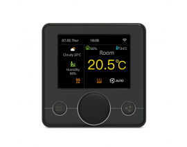 RTI-TEK R7C.716/BLACK SOBNI TERMOSTAT ZA TALNO GRETJE